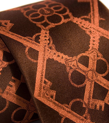 Cyberoptix TieLab Skeleton Keys Pocket Square. Argyle Print Handkerchief