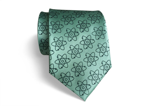 Atoms Necktie. Mid Century Atomic Print Tie