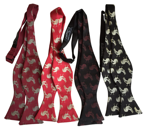 Cock Rooster Print Bow Tie