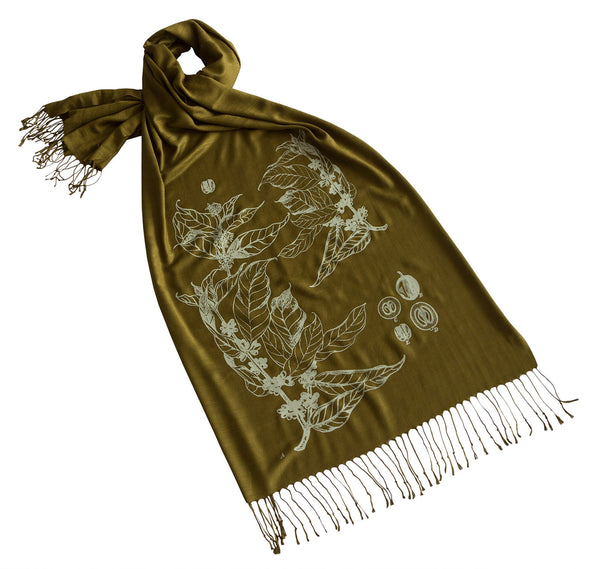 Chinese Dragon Scarf, Linen Weave Pashmina, by Cyberoptix