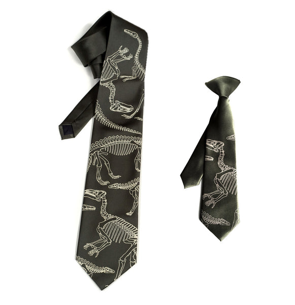 Black and Silver outlets Dinosaur Tie Clips