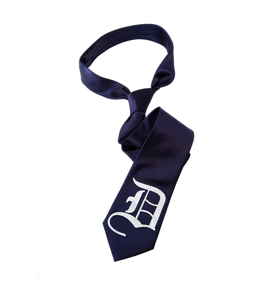 Old English Detroit D Dot Pattern Necktie