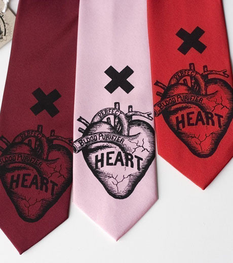 Anatomical Heart Necktie. Heart Attack Tie