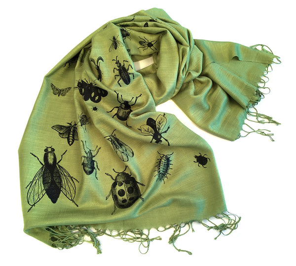 Insects on Parade Silk Scarf