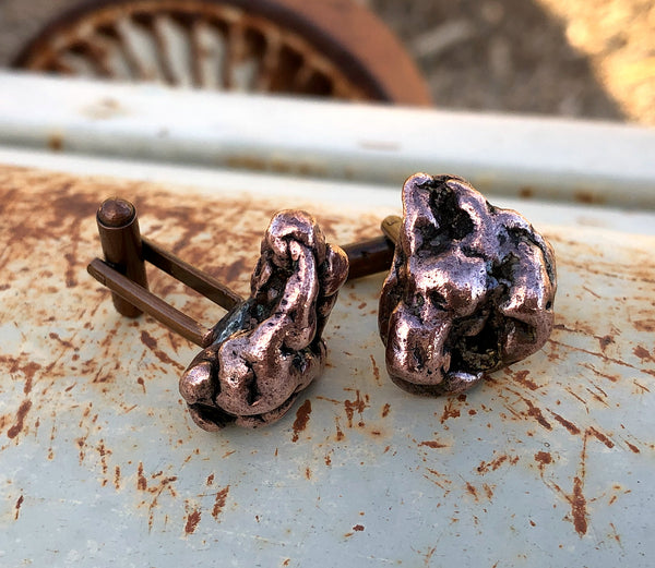 Genuine Copper Map of good Michigan Cuff Links