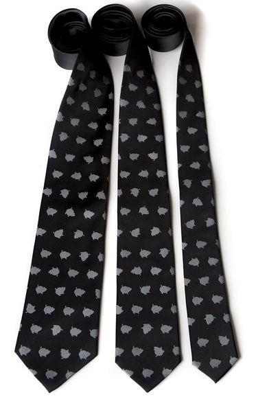 Cyberoptix Tie Lab - Tiny Scissors Repeating Pattern Mens tie