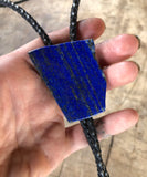 Lapis Lazuli Bolo Tie, blue gemstone western tie