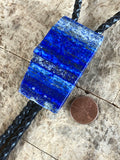 Lapis Lazuli Bolo Tie, blue gemstone western tie