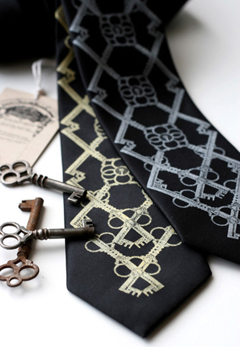 Cyberoptix TieLab Skeleton Keys Pocket Square