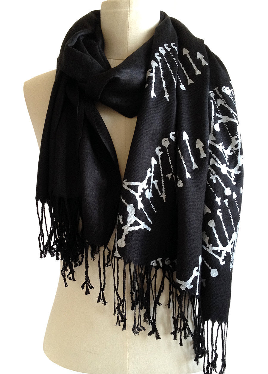 Black, Pashmina Scarf