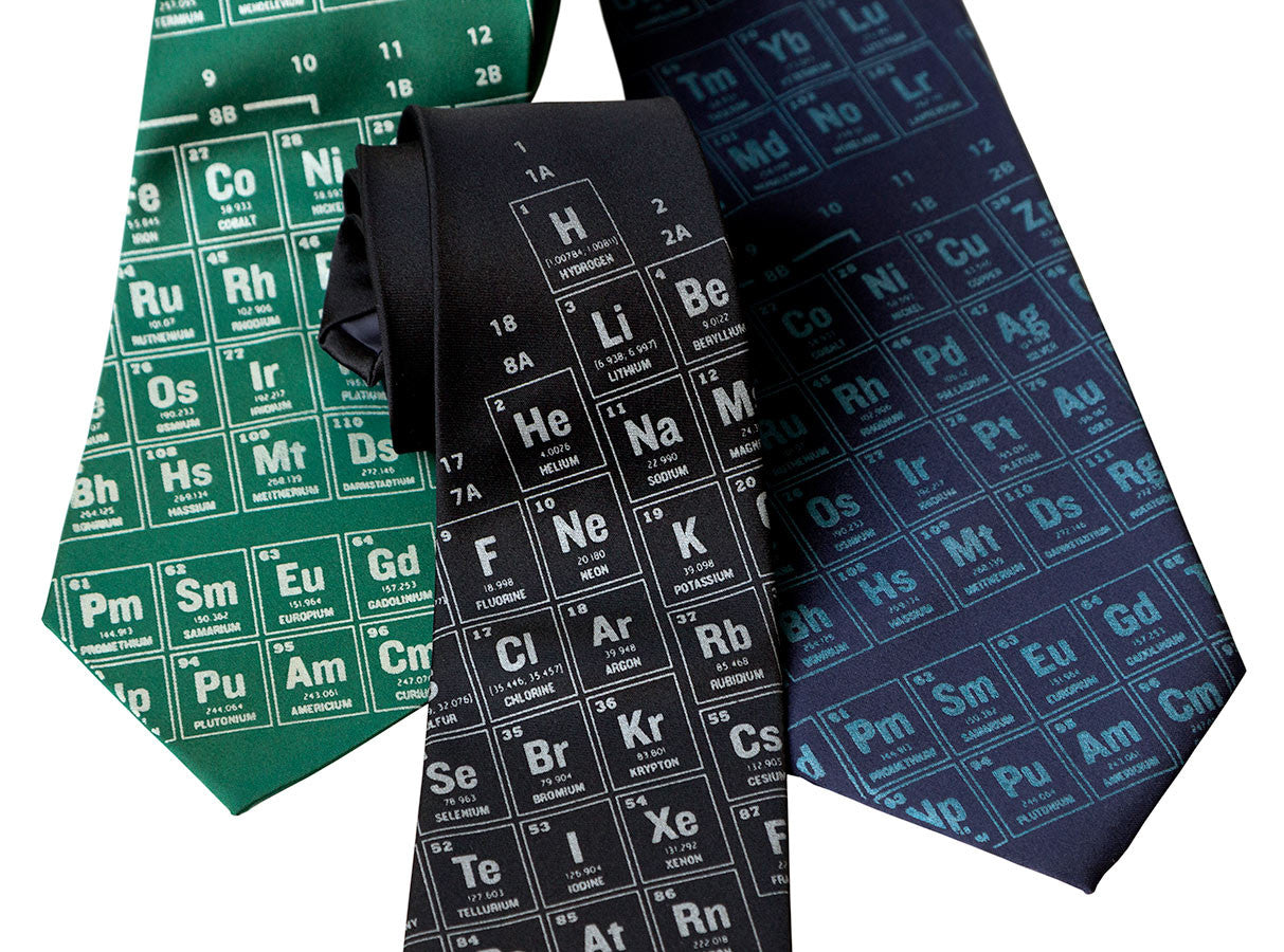 Periodic Table of Elements (nautical color theme print)